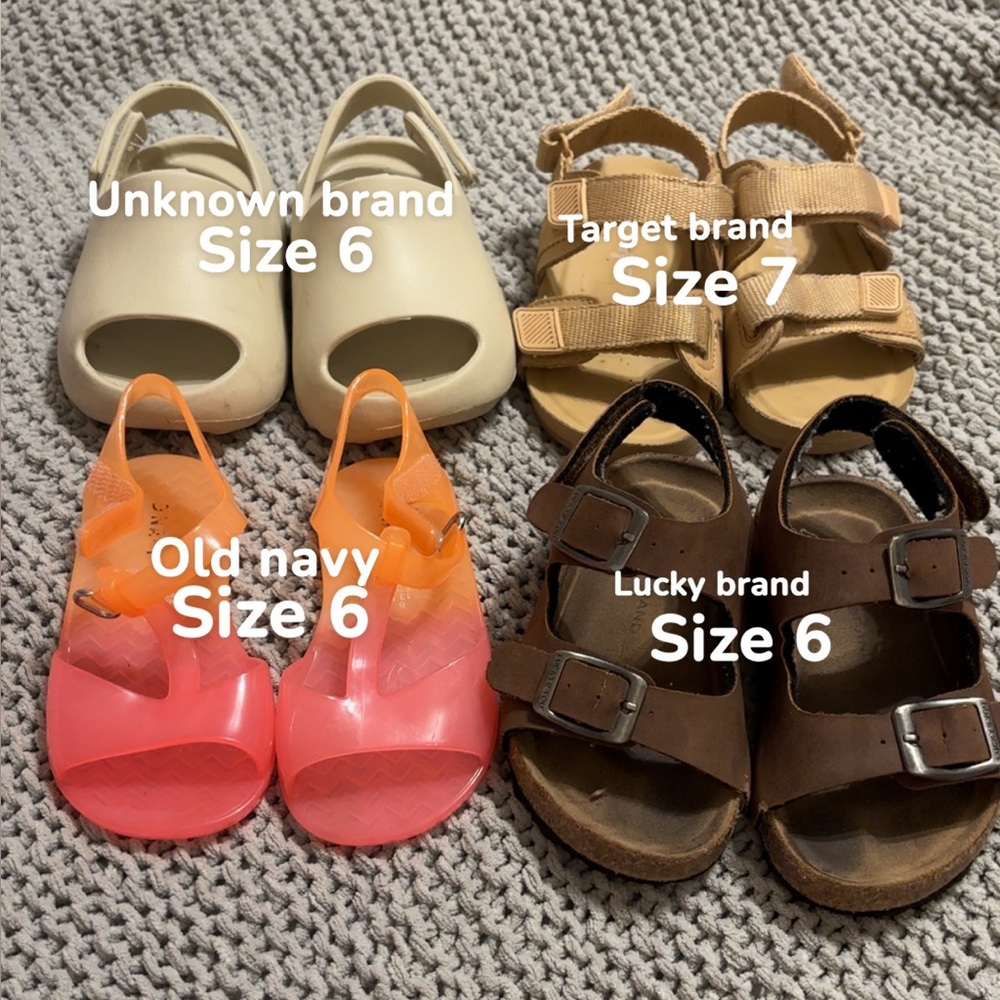 Toddler Sandal Shoe Lot size 6 & 7